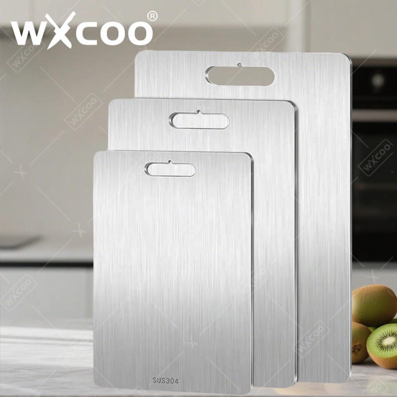 Baby Food Vegetables - WXCOO Edelstahl-Schneidebrett für die Küche, Schneidebrett
