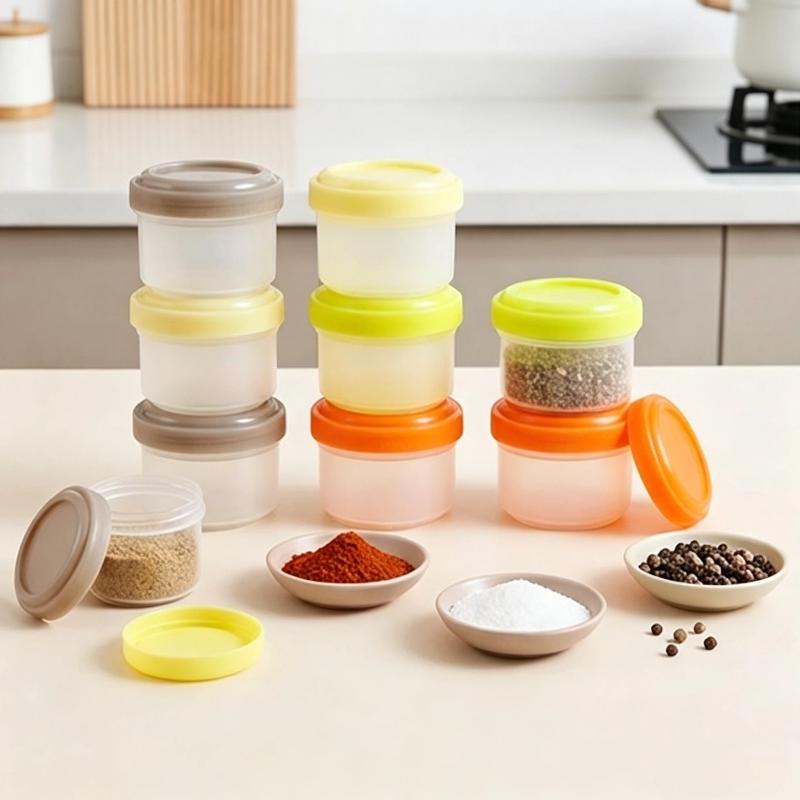4 Stück stapelbare PP-Mini-Leb – Baby Food Jars With Lids Bewertung und Preis